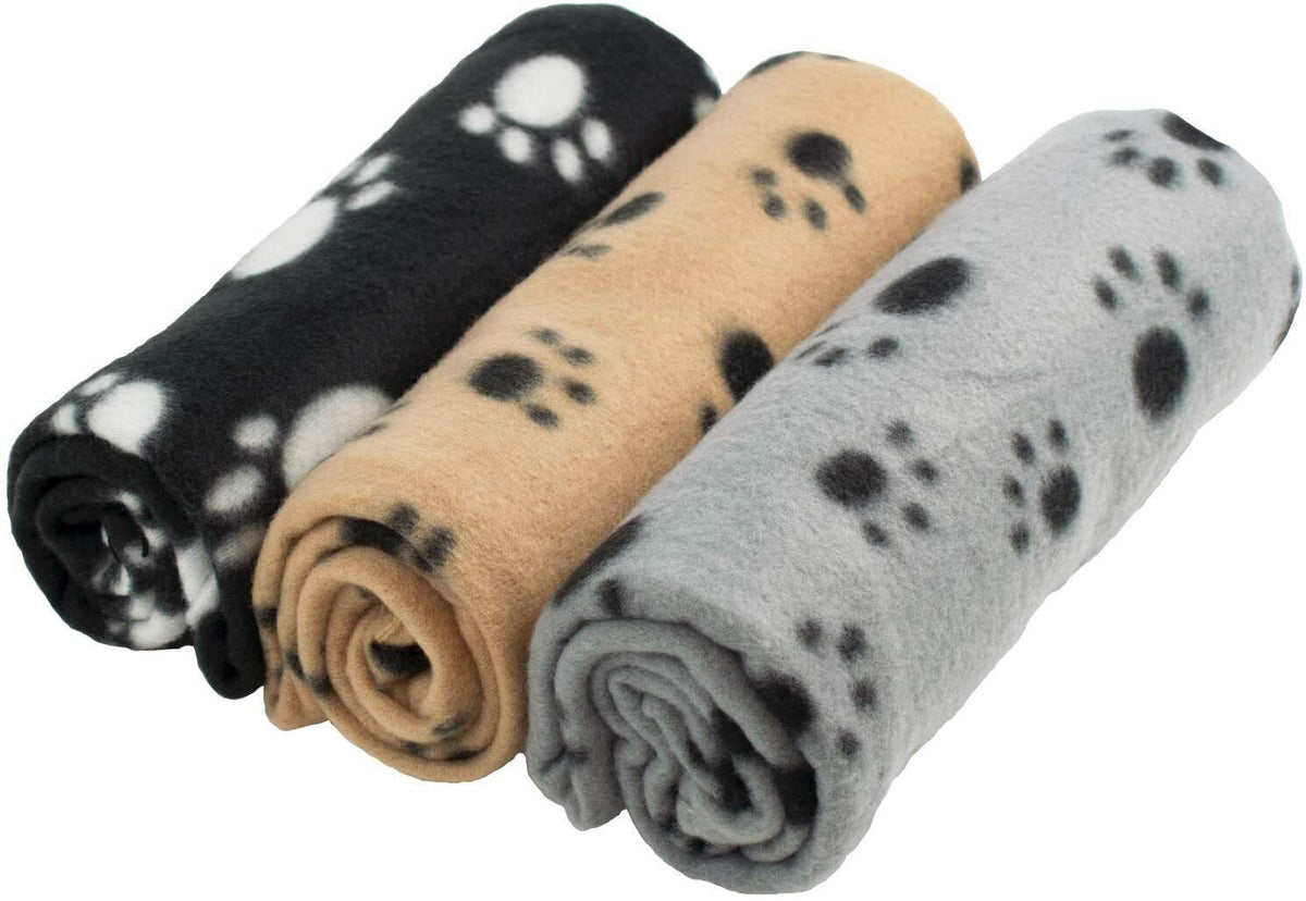 3 Large Pet Blankets Washable Soft Cat Dog Fleece Blanket Puppy Blankets UK