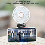 Portable Hand-Held Fan Mini Folding Desk Fan Cooler Cooling USB Rechargeable UK