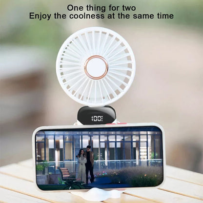 Portable Hand-Held Fan Mini Folding Desk Fan Cooler Cooling USB Rechargeable UK
