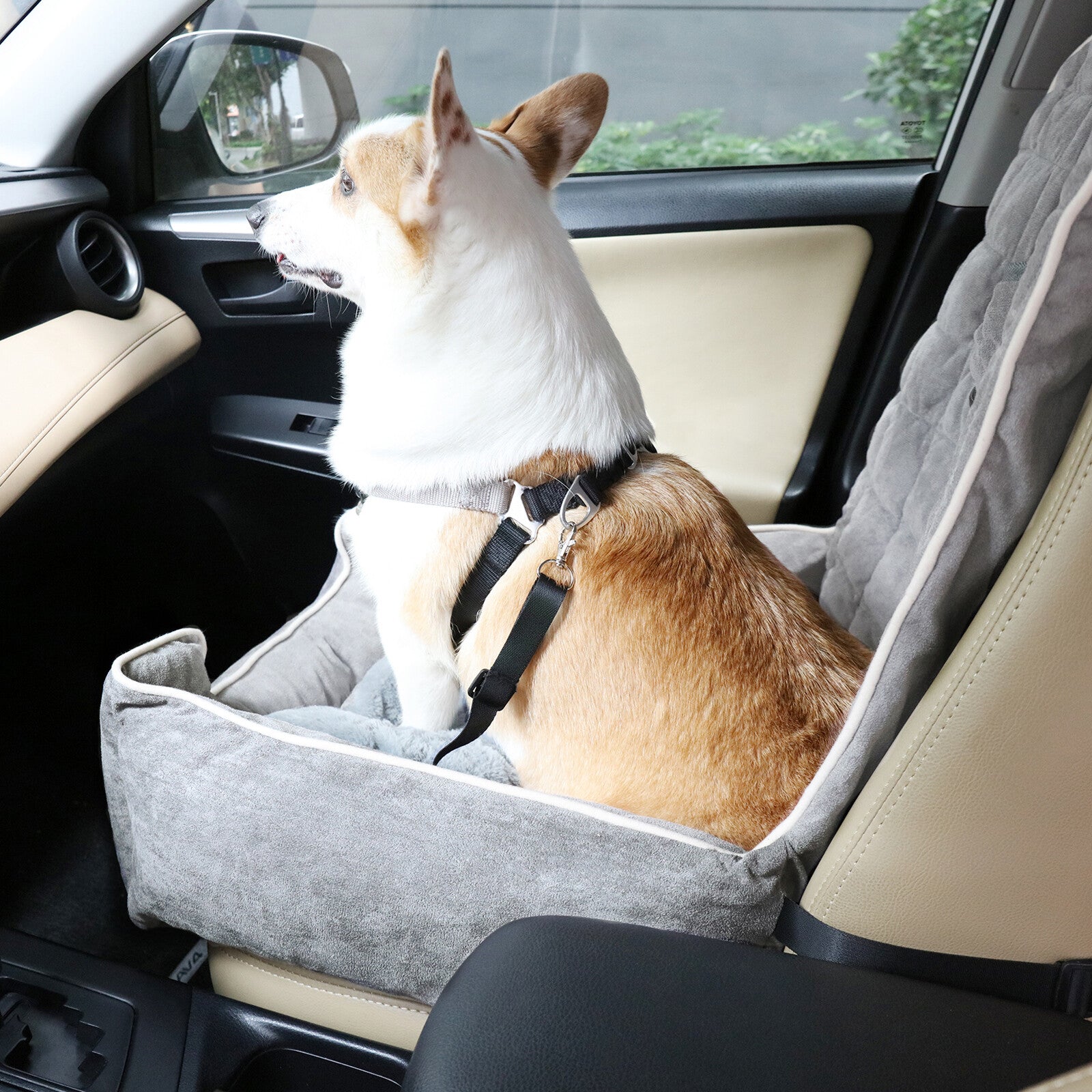Bingopaw Travel Dog Puppy Car Seat Bed Pet Carrier Booster Protector Dog Cuddle