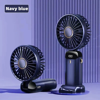 Portable Hand-Held Fan Mini Folding Desk Fan Cooler Cooling USB Rechargeable UK