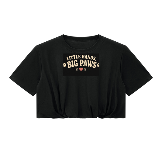 Women’s Crop Bubble Hem T-Shirt