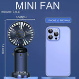 Portable Hand-Held Fan Mini Folding Desk Fan Cooler Cooling USB Rechargeable UK