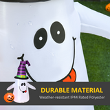 1.2M Halloween Inflatable Witch Ghost Pumpkin Lantern with LED Lights