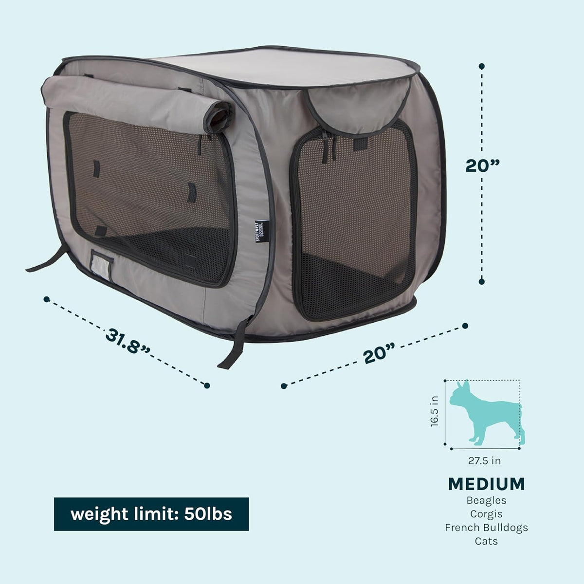 Portabl Pet Cage Kennel, Waterproof Pet Bed, Carrier Collection