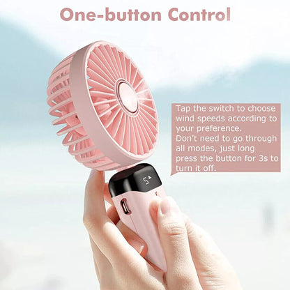 Portable Hand-Held Fan Mini Folding Desk Fan Cooler Cooling USB Rechargeable UK