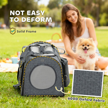 Foldable Cat Carrier Bag, Portable Pet Carrier for Small Pet up to 10Kg