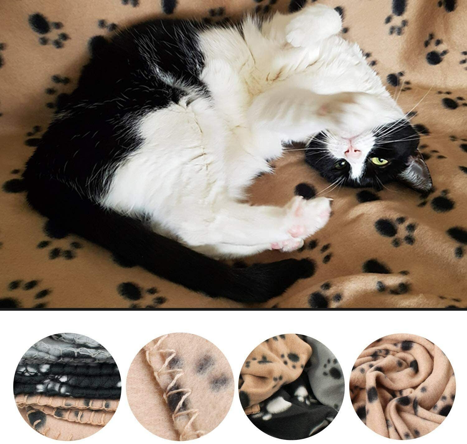 3 Large Pet Blankets Washable Soft Cat Dog Fleece Blanket Puppy Blankets UK