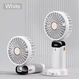 Portable Hand-Held Fan Mini Folding Desk Fan Cooler Cooling USB Rechargeable UK