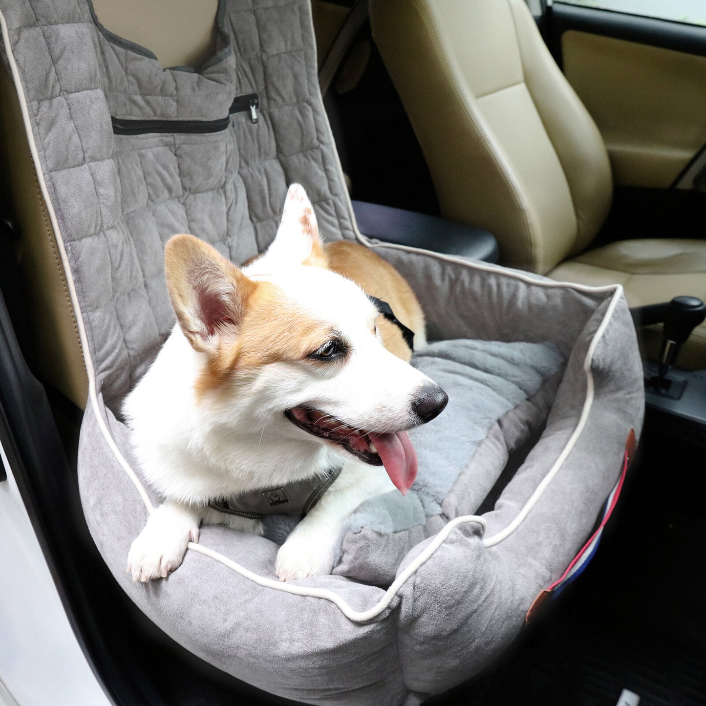 Bingopaw Travel Dog Puppy Car Seat Bed Pet Carrier Booster Protector Dog Cuddle