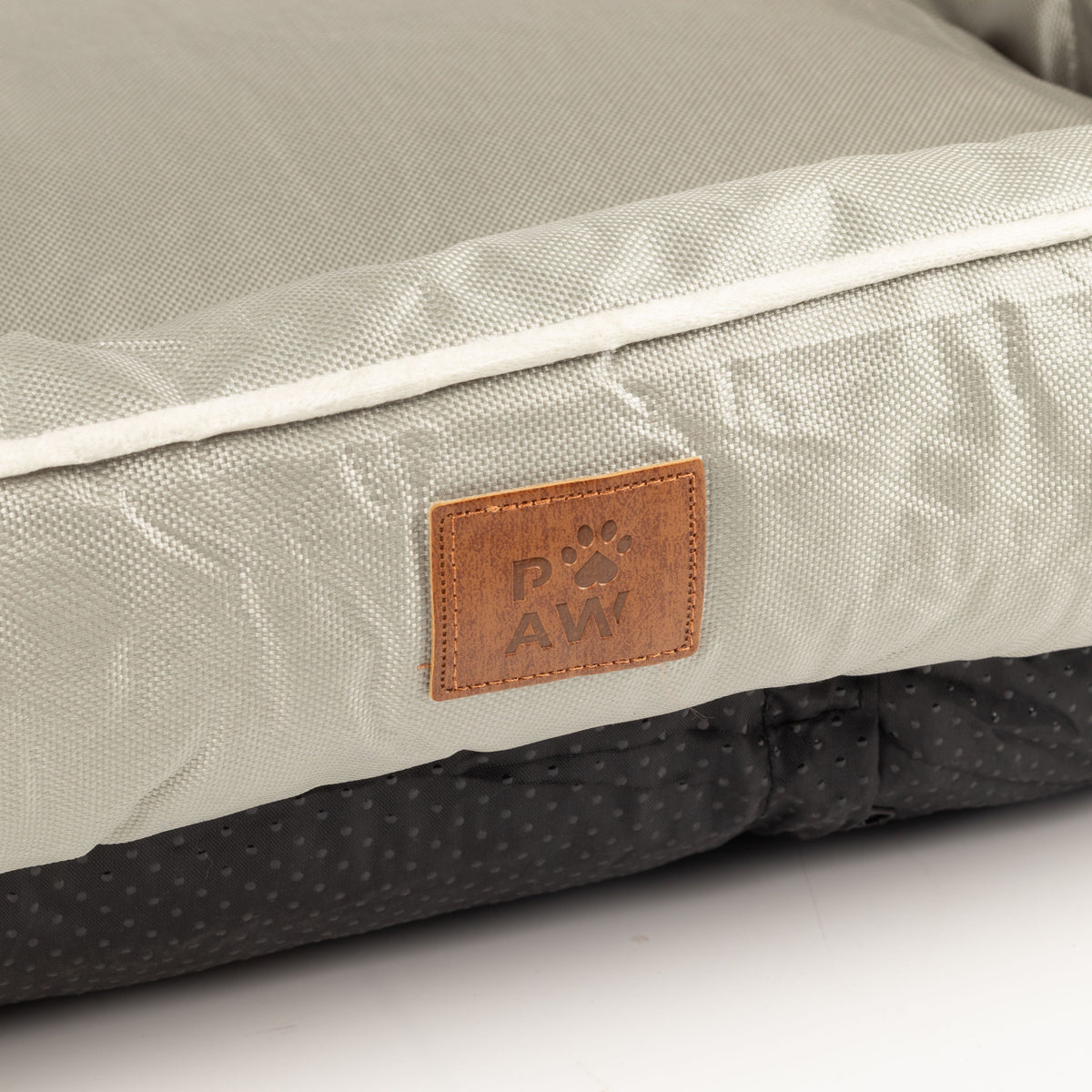 Medium Dog Bed 70x60x15cm – Padded Pet Bed with Raised Sides – Khaki Beige