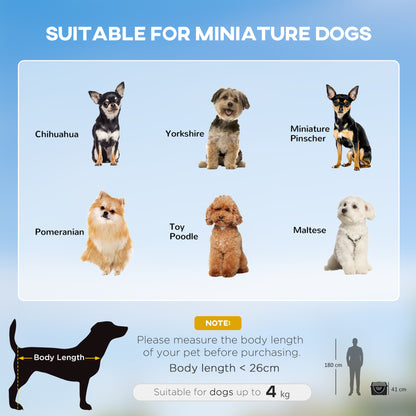 46Cm Foldable Pet Carrier Bag, Soft Side Fabric Dog Crate W/ Ground Stakes