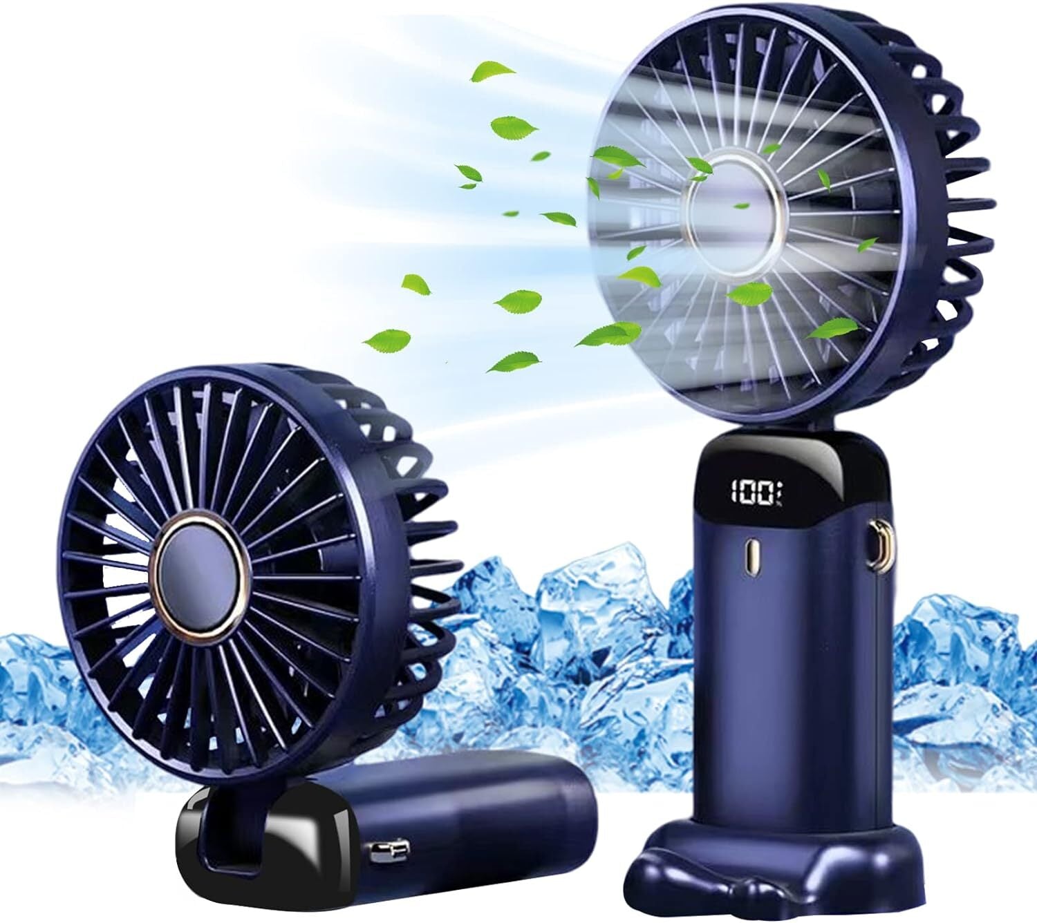 Portable Hand-Held Fan Mini Folding Desk Fan Cooler Cooling USB Rechargeable UK